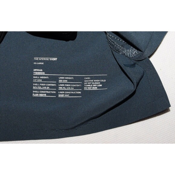 Ten Thousand The Interval Short Size 2XL 4.5" Inseam with Liner - Picture 7 of 7